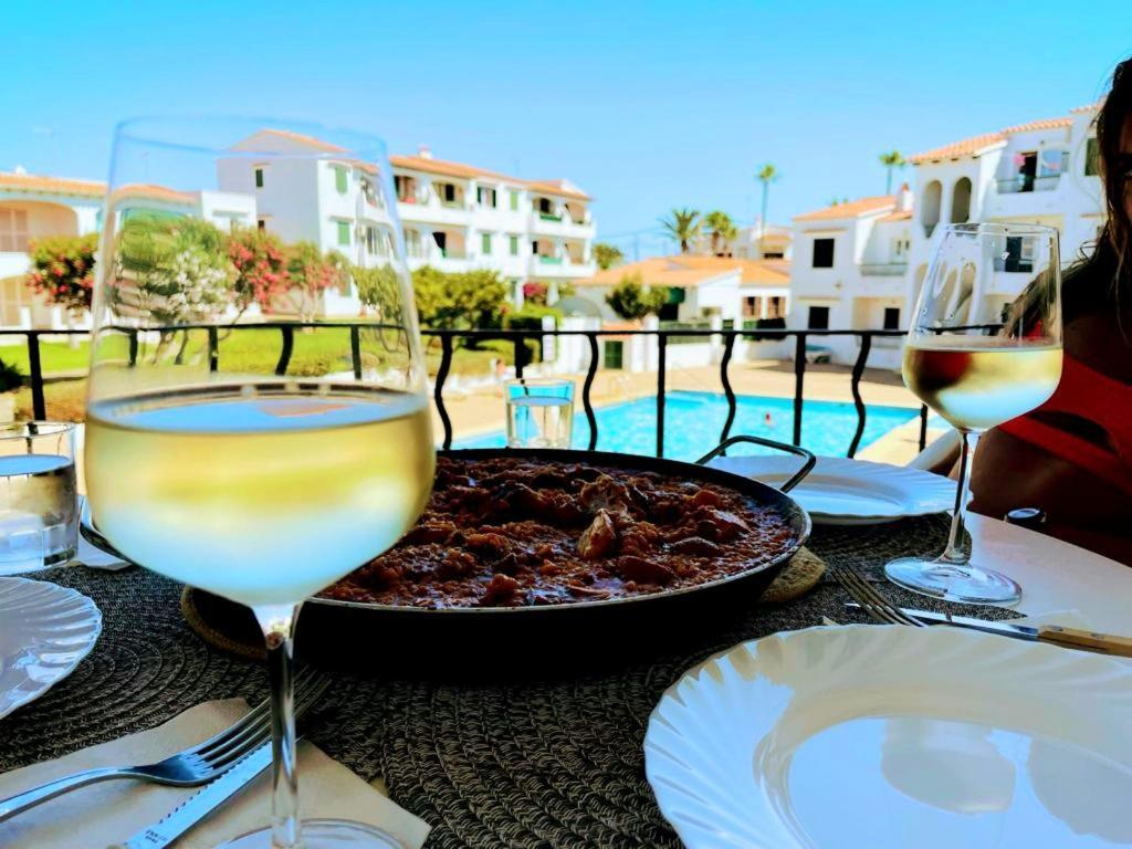 Precioso Apartamento Residencial Con Piscina Cala En Porter (Menorca) Exterior foto